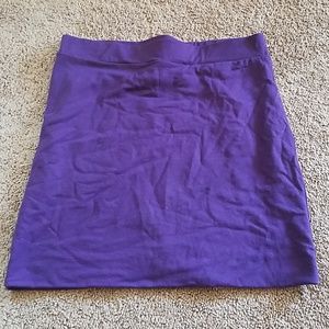 Purple mini skirt